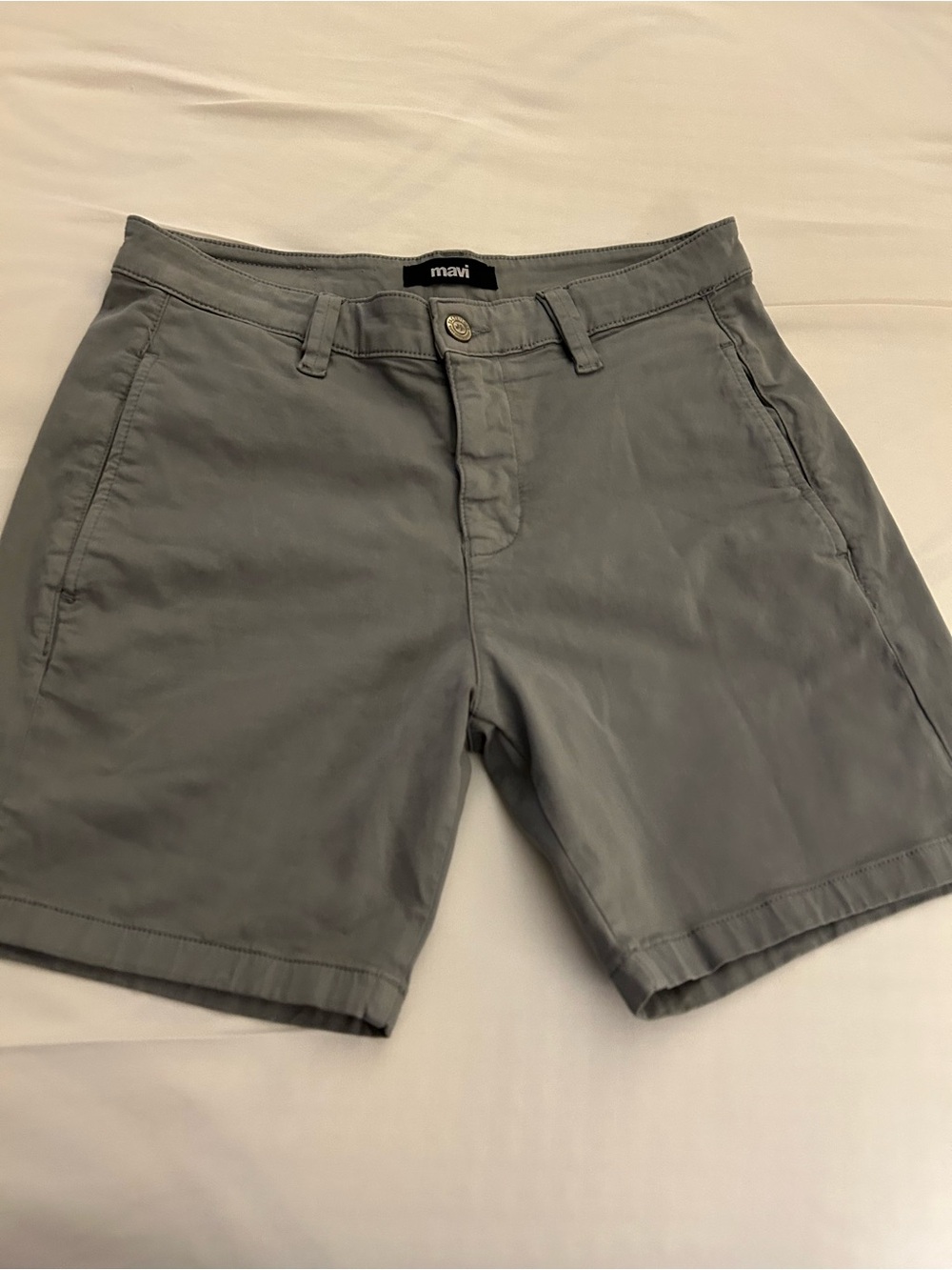 Mavi Men’s Sage Green Flat Front Chino Shorts